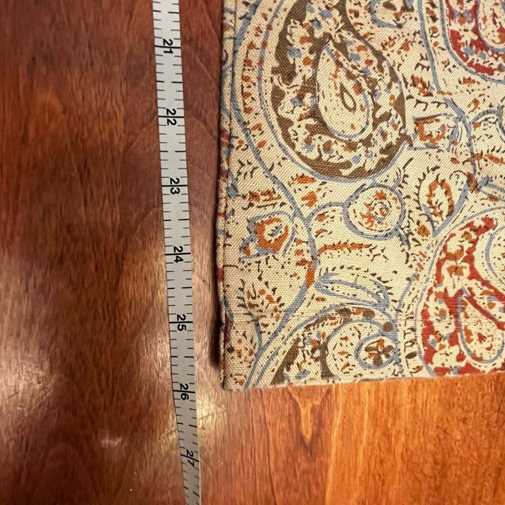 LAUREN RALPH LAUREN Pants Size 4 Linen Cotton Blend Summer Perfect Paisley Print - Picture 10 of 10